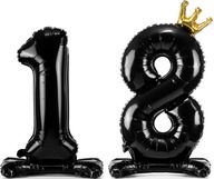 BALÓNY FIALOVÉ STOJATÉ ČÍSLO 18 NARODENINY OSEMNÁSŤ KORUNOVÁ ČIERNA SET BALÓNY FIALOVÉ STOJATÉ ČÍSLO 18 NARODENINY OSEMNÁSŤ KORUNOVÁ ČIERNA SET