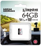 Pamäťová karta Kingston High-Endurance microSD 64 GB UHS-I U1 24/7 (zaregistrovať sa