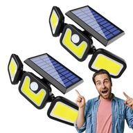 2x Solárna lampa Halogénové solárne LED svetlomet s Twilight Motion Sensor 2x Solárna lampa Halogénové solárne LED svetlomet s Twilight Motion Sensor