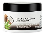 KOKOSOVÝ TELOVÝ PEELING s KONOPNÝM OLEJOM | HLADENIE CUKRU | 100% PRÍRODA