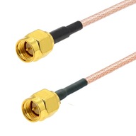 Pigtail SMA zástrčka / SMA zástrčka 15cm RG316 Pigtail SMA zástrčka / SMA zástrčka 15cm RG316