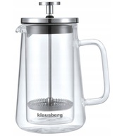 Sklenený nálevník na kávu/čaj 600ml French Press džbán Sklenený nálevník na kávu/čaj 600ml French Press džbán