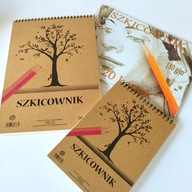 Sada: A4 a A5 špirálový skicár + 180g podložka A4 Sada: A4 a A5 špirálový skicár + 180g podložka A4