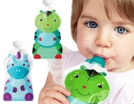ChooMee opakovane použiteľné vrecká na potraviny, 2 ks 150 ml BPA FREE ChooMee opakovane použiteľné vrecká na potraviny, 2 ks 150 ml BPA FREE