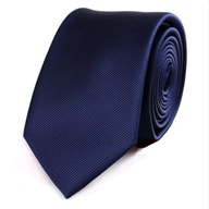 Elegantná úzka kravata v námorníckej modrej Elegantná úzka kravata v námorníckej modrej