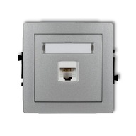 ZÁSUVKA NA POČÍTAČ 1xRJ45 5e KARLIK DECO SILVER ZÁSUVKA NA POČÍTAČ 1xRJ45 5e KARLIK DECO SILVER