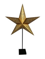 Svetelná hviezda stojaca LED lampa 45 cm zlatá