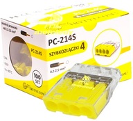 elektrická rýchlospojka 4x2,5mm 100 ks spojka elektrická rýchlospojka 4x2,5mm 100 ks spojka