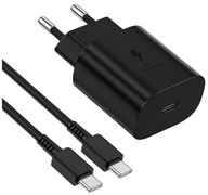 RÝCHLA SIEŤOVÁ NABÍJAČKA TELEFÓNU PRE SAMSUNG 25W + USB-C KÁBEL 1M RÝCHLA SIEŤOVÁ NABÍJAČKA TELEFÓNU PRE SAMSUNG 25W + USB-C KÁBEL 1M