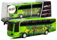 Zelený autobus dinosaurov Jurského parku s odpruženými zvukovými svetlami Zelený autobus dinosaurov Jurského parku s odpruženými zvukovými svetlami