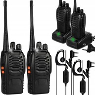 Vysielačka SET 2X SLÚCHADLÁ WALKIE TALKIE