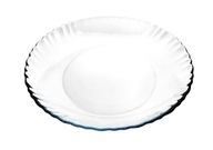 SUNNY sklenený dezertný tanier 19 cm, okraj vlnitý