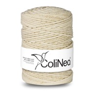 Colinea String sa prepletala pre makramu 100% bavlnu, 3 mm 200 m, zlaté vlákno Colinea String sa prepletala pre makramu 100% bavlnu, 3 mm 200 m, zlaté vlákno