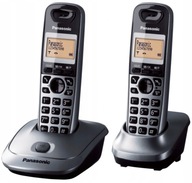 Telefón Panasonic KX-TG2512 2 slúchadlá, sivý LCD