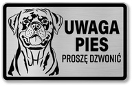 Informačná tabuľa Pozor pes Rotvajler Informačná tabuľa Pozor pes Rotvajler