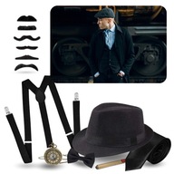 RETRO PÁNSKY GANGSTER SET 7 PRVKOV PODPORKY GANGSTERSKÉHO ČIAPKU 20. ROKU 1920 RETRO PÁNSKY GANGSTER SET 7 PRVKOV PODPORKY GANGSTERSKÉHO ČIAPKU 20. ROKU 1920