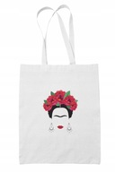 Frida Kahlo Biela bavlnená taška, Art, Eco