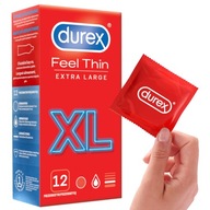 Durex Feel Thin XL väčšie kondómy 12 ks