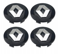 4 x stredová krytka RENAULT, krytka náboja, 57 mm, čierna 4 x stredová krytka RENAULT, krytka náboja, 57 mm, čierna