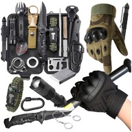 VOJENSKÉ TAKTICKÉ RUKAVICE SURVIVAL SET 32V1 VOJENSKÉ TAKTICKÉ RUKAVICE SURVIVAL SET 32V1