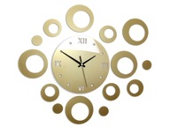 ModernClock RING GOLD nástenné hodiny - ROUND DIY ModernClock RING GOLD nástenné hodiny - ROUND DIY