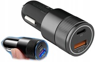 QC USB-C USB-A PD 10W nabíjačka do auta QC USB-C USB-A PD 10W nabíjačka do auta