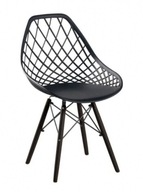 Moderná plastová prelamovaná stolička, diel/diel