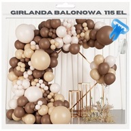 BOHO BALÓNOVÁ GARLANDA SET NARODENINOVÉ BALÓNY DEKORÁCIA HNEDÁ SVADOBNÁ SVADBA BOHO BALÓNOVÁ GARLANDA SET NARODENINOVÉ BALÓNY DEKORÁCIA HNEDÁ SVADOBNÁ SVADBA