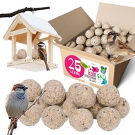 KRMIVO PRE VTÁKY EKO TUKOVÉ GULIČKY 25 x 90g PRE DIVIAKY VTÁKY EKO POTRAVINY KRMIVO PRE VTÁKY EKO TUKOVÉ GULIČKY 25 x 90g PRE DIVIAKY VTÁKY EKO POTRAVINY