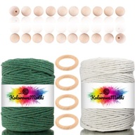 Macrama Kit Botton String 2 ks 26 prvkov Macrama Kit Botton String 2 ks 26 prvkov