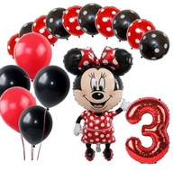 BALOONS narodeninový set pre 3-ročné deti MINI MINNIE MOUSE BALOONS narodeninový set pre 3-ročné deti MINI MINNIE MOUSE