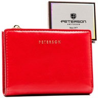 PETERSON elegantná dámska kožená peňaženka s RFID zapínaním PETERSON elegantná dámska kožená peňaženka s RFID zapínaním