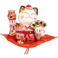 MANEKI-NEKO PRASIATKO JAPONSKÁ MAČKA MAČIATKO ŠŤASTIA