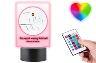 Soška Darček na Valentína 3D LED Plexido Soška Darček na Valentína 3D LED Plexido