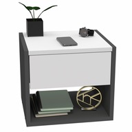 Obdĺžnikový závesný nočný stolík do spálne so zásuvkou, loftový minimalizmus Obdĺžnikový závesný nočný stolík do spálne so zásuvkou, loftový minimalizmus