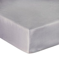 Šedá vypasovaná plachta s gumičkou 200x220 Satin