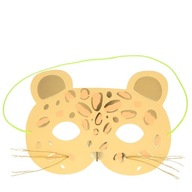 Meri Meri blahoželanie 3D maska ​​leoparda