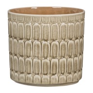Svetlohnedý obal na kvetináč Scheurich 19 cm Svetlohnedý obal na kvetináč Scheurich 19 cm