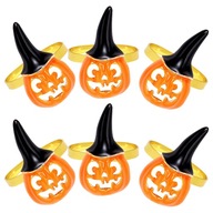 Halloweenske krúžky na obrúsky z tekvice 6 ks Halloweenske krúžky na obrúsky z tekvice 6 ks