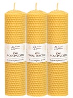 3x Sviečka z včelieho vosku 18/5 cm 100% vosk 3x Sviečka z včelieho vosku 18/5 cm 100% vosk