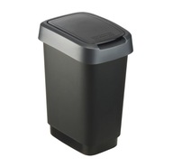Rotho TWIST odpadkový kôš 10 l strieborný Rotho TWIST odpadkový kôš 10 l strieborný