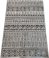 Etnický sivý boho koberec 60x120 cm