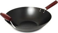 Pekingský wok z uhlíkovej ocele s rukoväťou 36 cm
