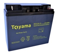 Toyama NPCG18 12V GEL Deep Cycle gélová batéria