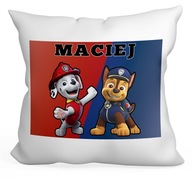 VANKÚŠ PAW PATROL 40x40 DARČEK DARČEK + MENO VANKÚŠ PAW PATROL 40x40 DARČEK DARČEK + MENO