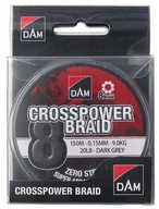 Pletená šnúra DAM Crosspower 8-Braid 0,22mm / 150m