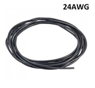 Silikónový drôt 24AWG 0,2mm2 čierny 1m