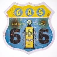 Nástenná dekorácia kovová plaketa GAS 1
