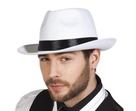 Biely gangsterský klobúk - Mafia Biely gangsterský klobúk - Mafia