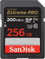 Karta SANDISK EXTREME PRO 256 GB SDXC 200 MB/s V30